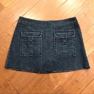 Moda International Women’s Denim Mini Skirt with Pockets Size 4